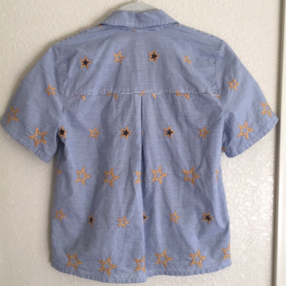 Madewell Star Embroidered Striped Shirt - Picture 3 of 6